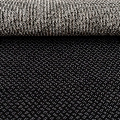 Black Bordered Stair Carpet Runner - Cut to Measure