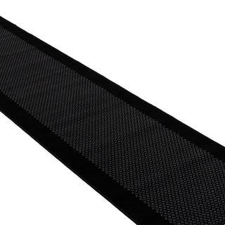 Black Bordered Stair Carpet Runner - Cut to Measure