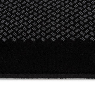 Black Bordered Stair Carpet Runner - Cut to Measure