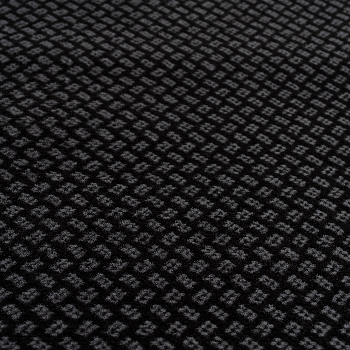 Black Bordered Stair Carpet Runner - Cut to Measure