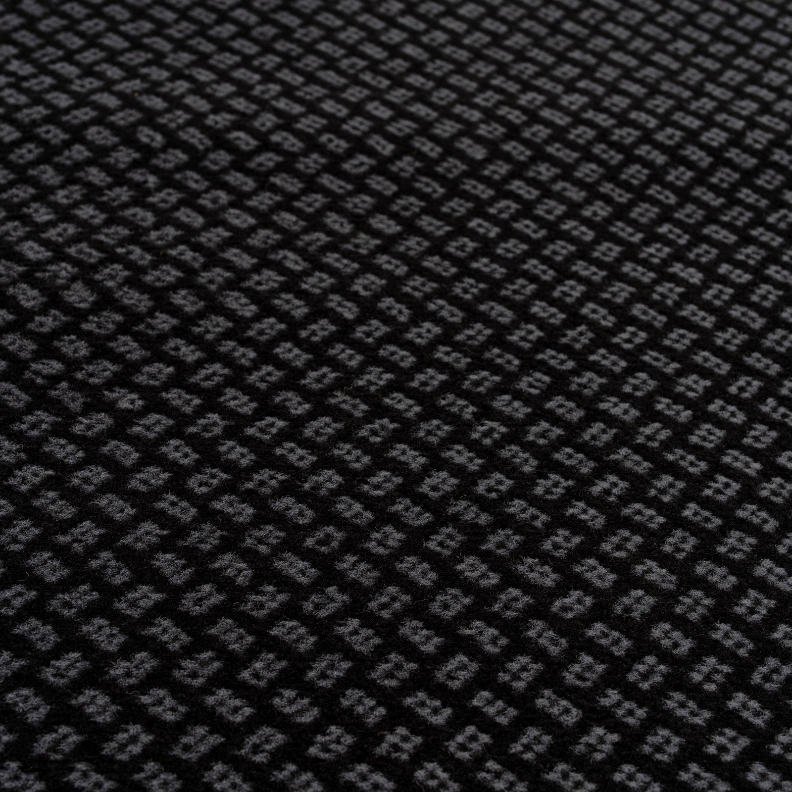 Black Bordered Stair Carpet Runner - Cut to Measure