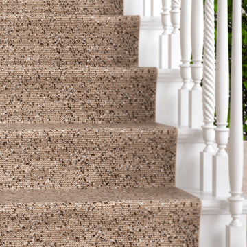 Brown Mottled Stair Carpet Runner - Cut to Measure