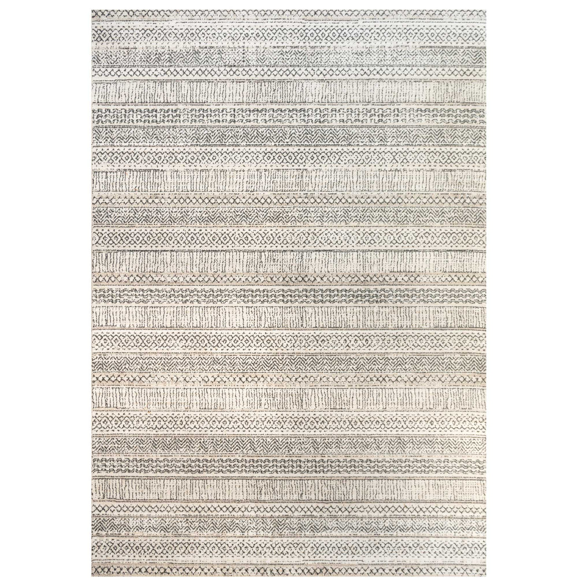Cosy Soft Underfoot Grey Tribal Moroccan Berber Bedroom Rug