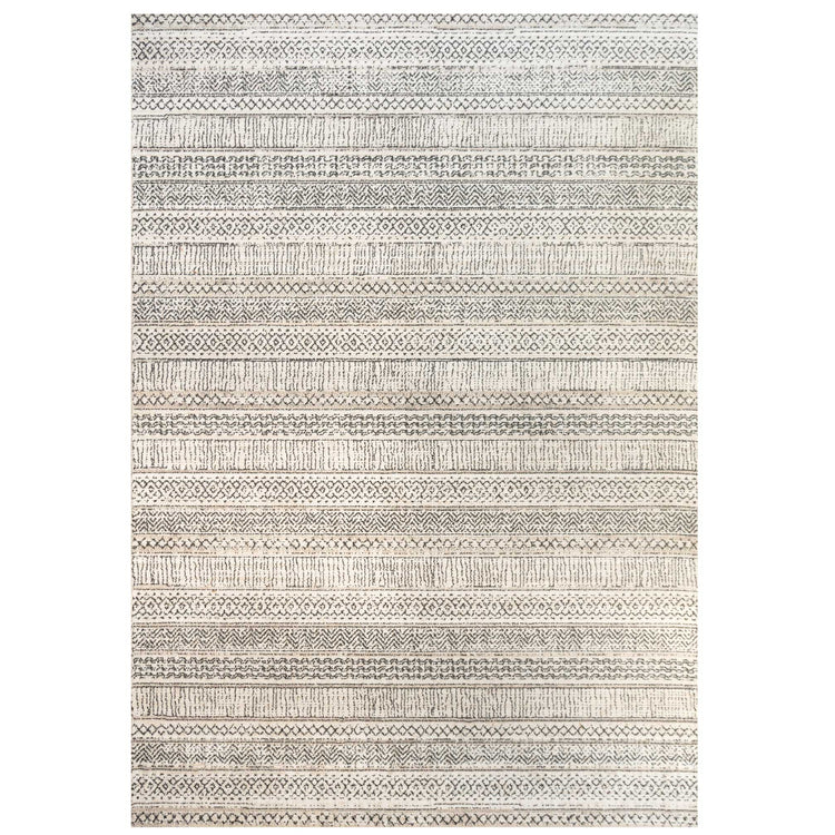 Cosy Soft Underfoot Grey Tribal Moroccan Berber Bedroom Rug