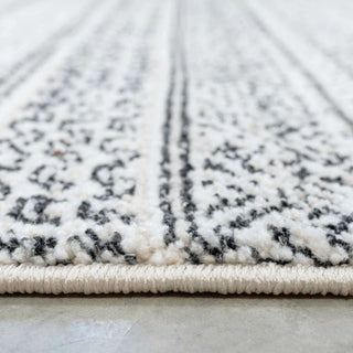 Cosy Soft Underfoot Grey Tribal Moroccan Berber Bedroom Rug
