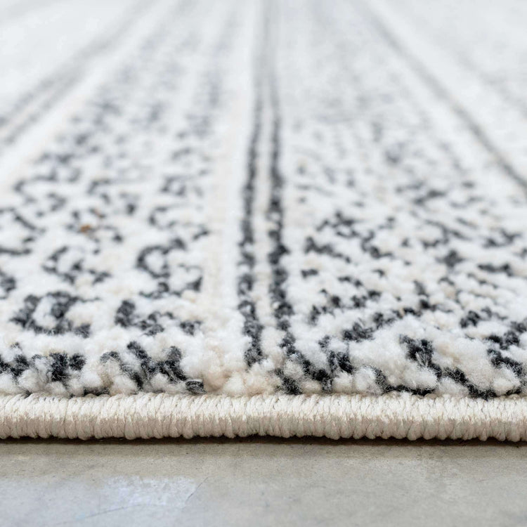 Cosy Soft Underfoot Grey Tribal Moroccan Berber Bedroom Rug