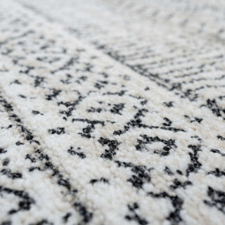 Cosy Soft Underfoot Grey Tribal Moroccan Berber Bedroom Rug