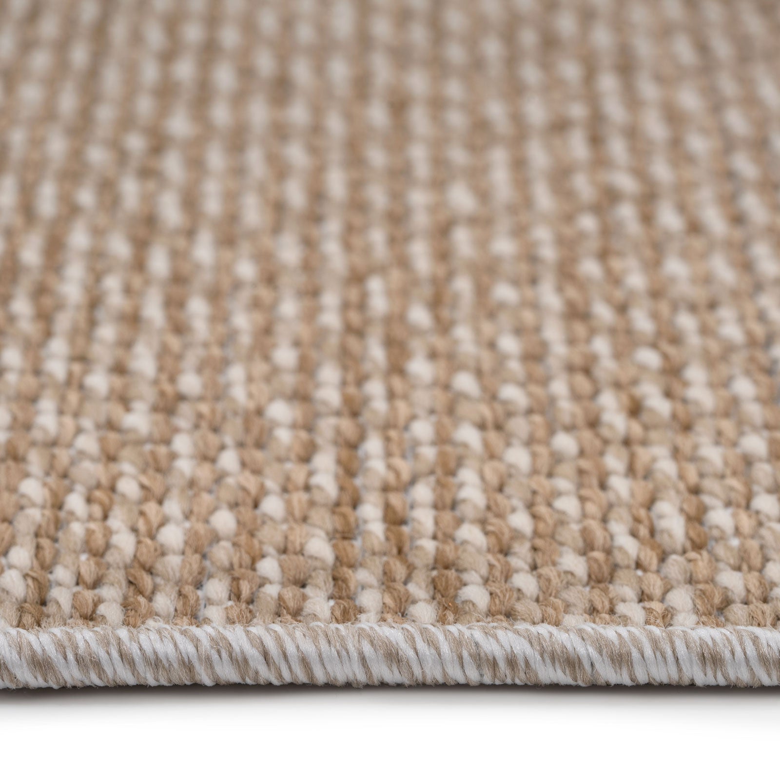 Beige Geometric Loop Pile Rug | Living Room Rugs | Kukoon Rugs Online