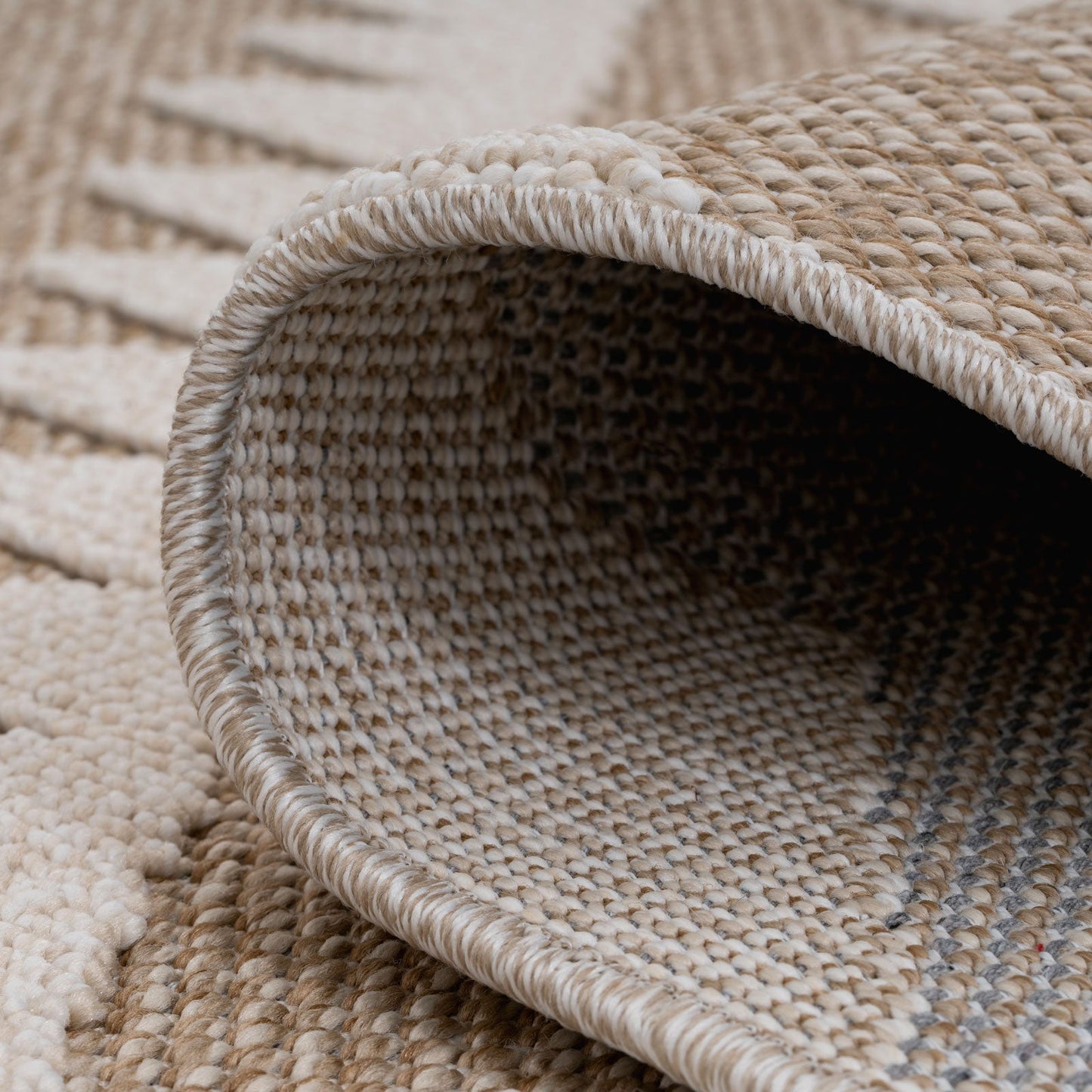 Beige Geometric Hall Runner Rug Runner Rugs Kukoon Rugs Online