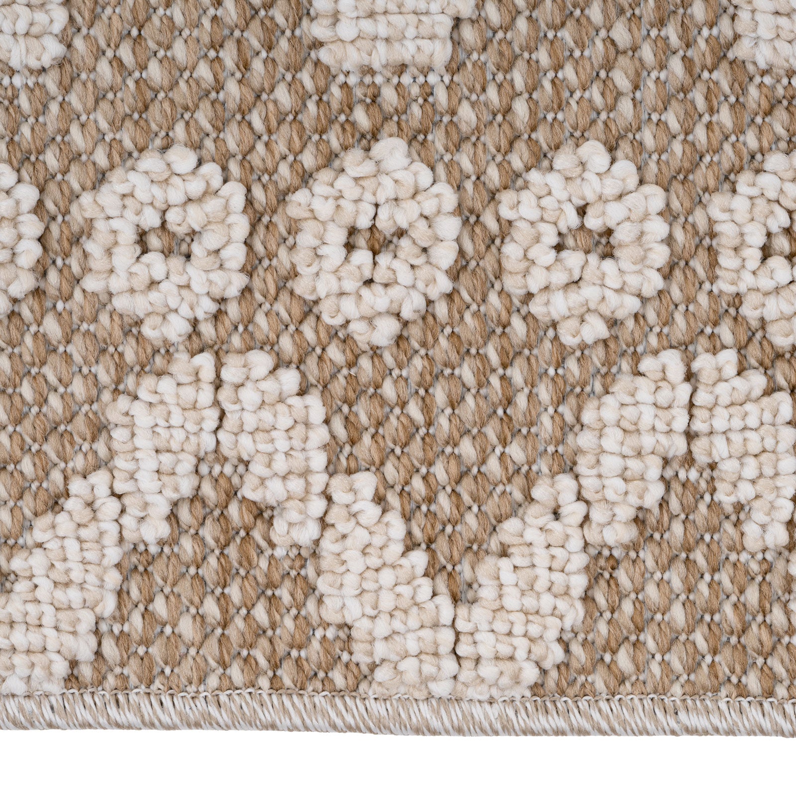 Beige Diamond Loop Pile Rug