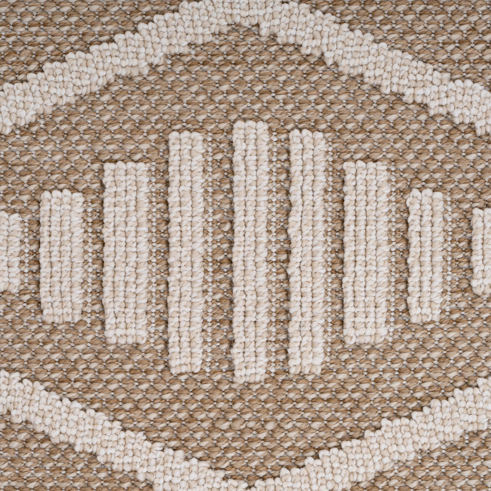 Beige Diamond Loop Pile Rug
