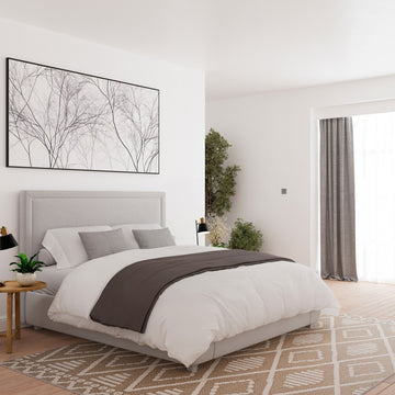 Beige Diamond Loop Pile Rug