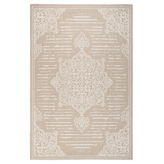 Medallion Beige Area Rug Living Room Rugs Kukoon Rugs Online
