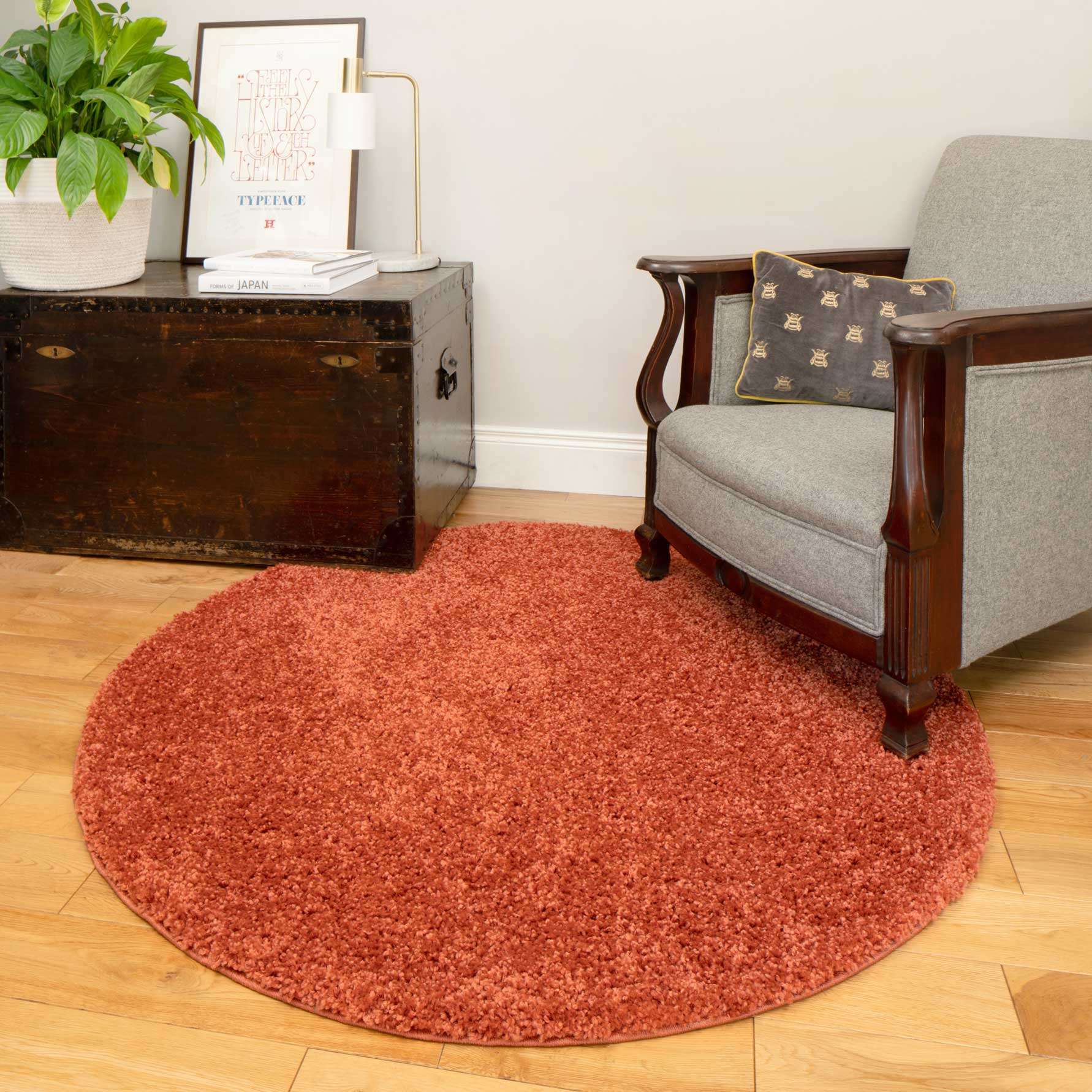 Super Soft Terra Shaggy Circle Rug