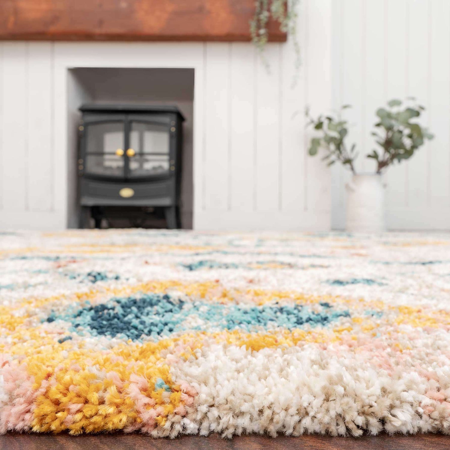 Super Soft Abstract Moroccan Shaggy Rug