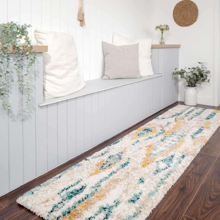 Super Soft Abstract Moroccan Shaggy Rug