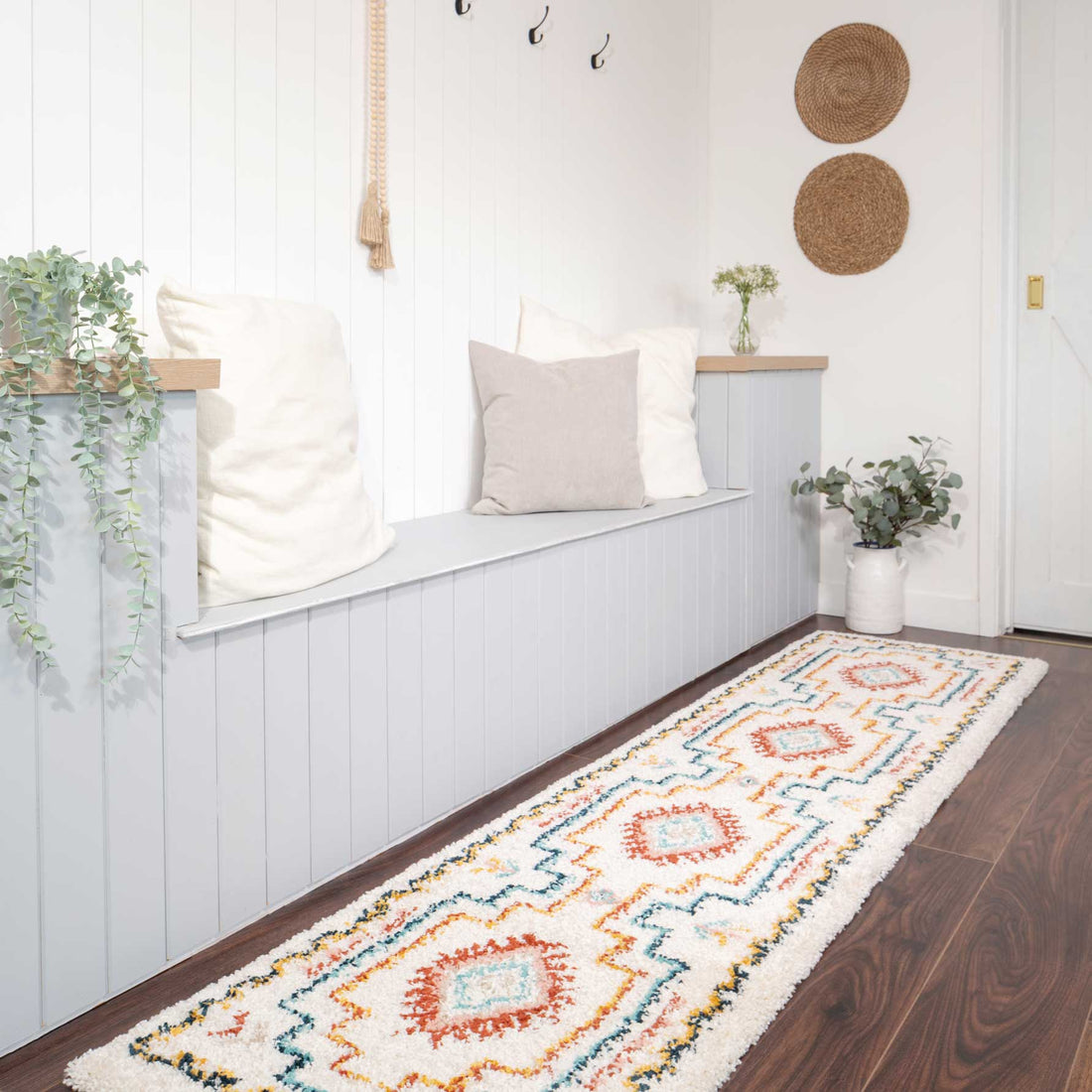 Super Soft Aztec Berber Shaggy Rug - Mallory | Living Room Rugs ...
