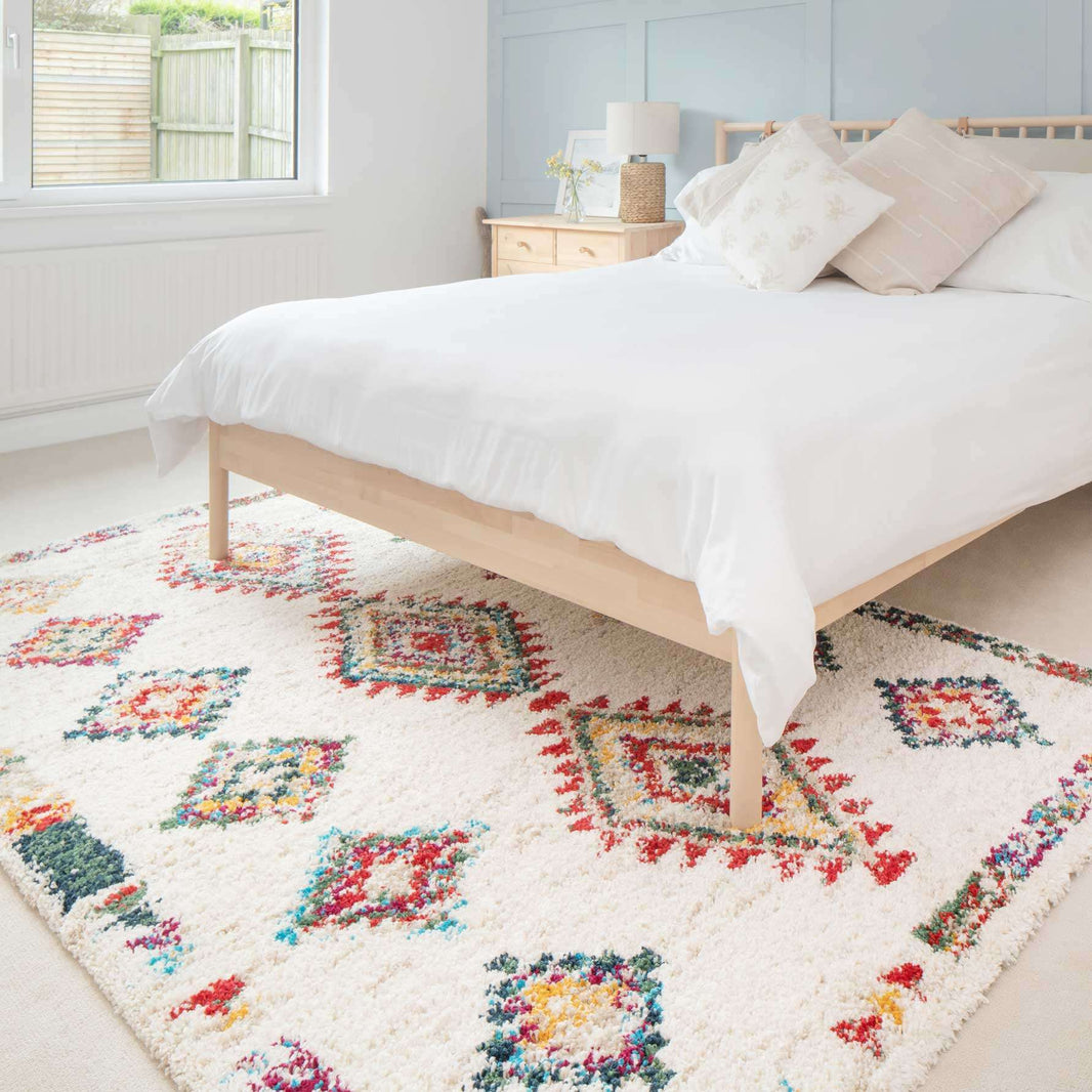 Super Soft Boho Moroccan Shaggy Rug - Bannon | Living Room Rugs ...