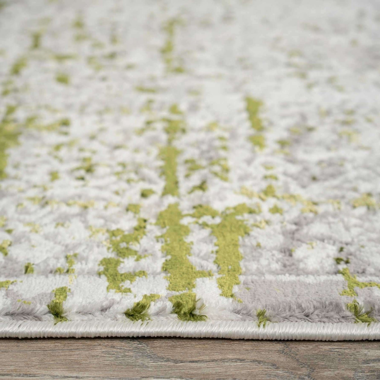 Modern Green Abstract Distressed Rugs | Living Room Rugs | Kukoon Rugs ...