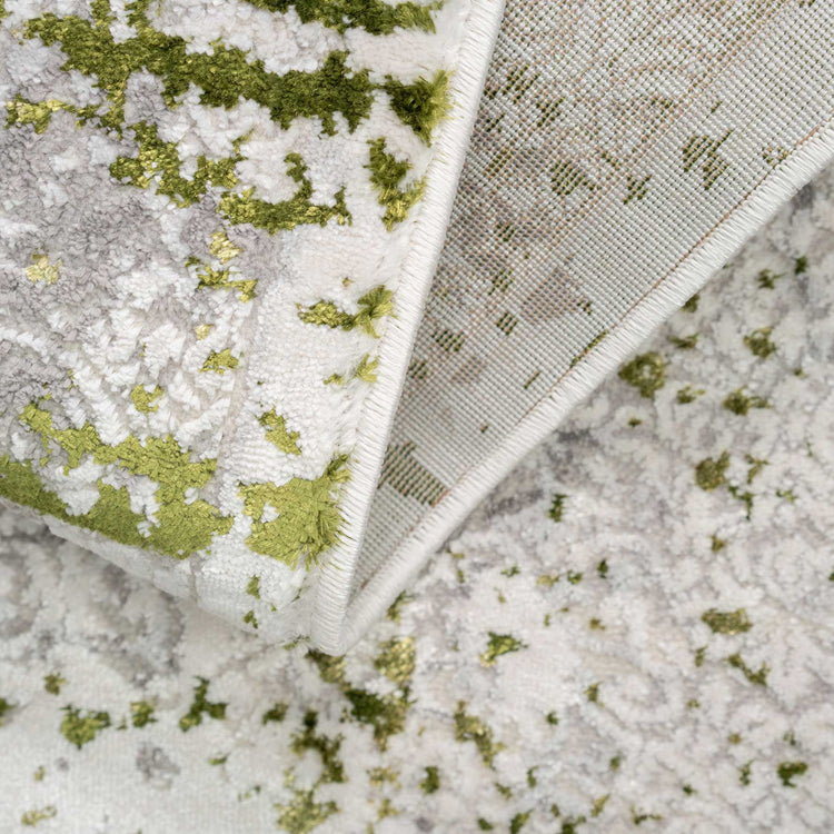 Modern Green Abstract Distressed Rugs