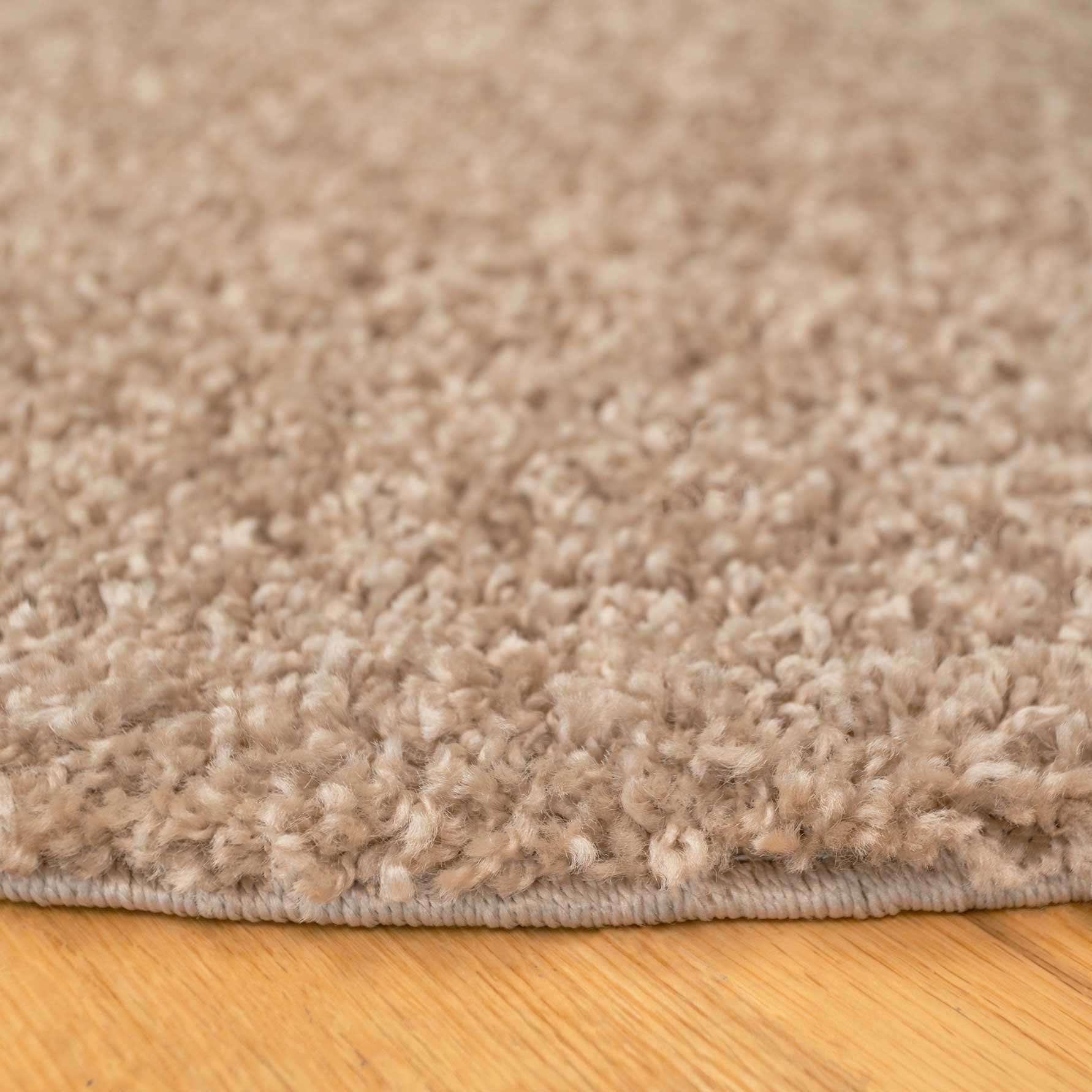 Oatmeal Shaggy Circle Rug