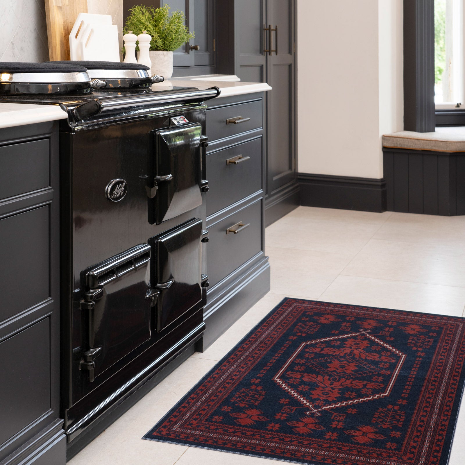 Washable Persian Style Mat - Asha