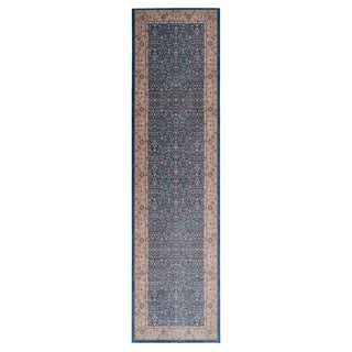 Washable Blue Persian Style Runner - Leela