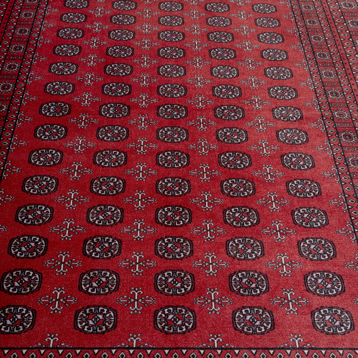 Washable Bokara Red Persian Style Rug - Mira