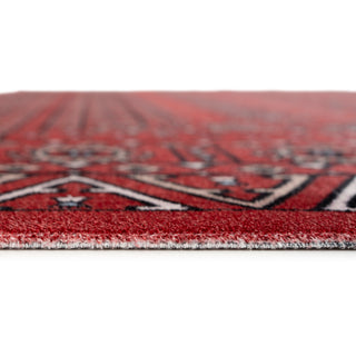 Washable Bokara Red Persian Style Rug - Mira