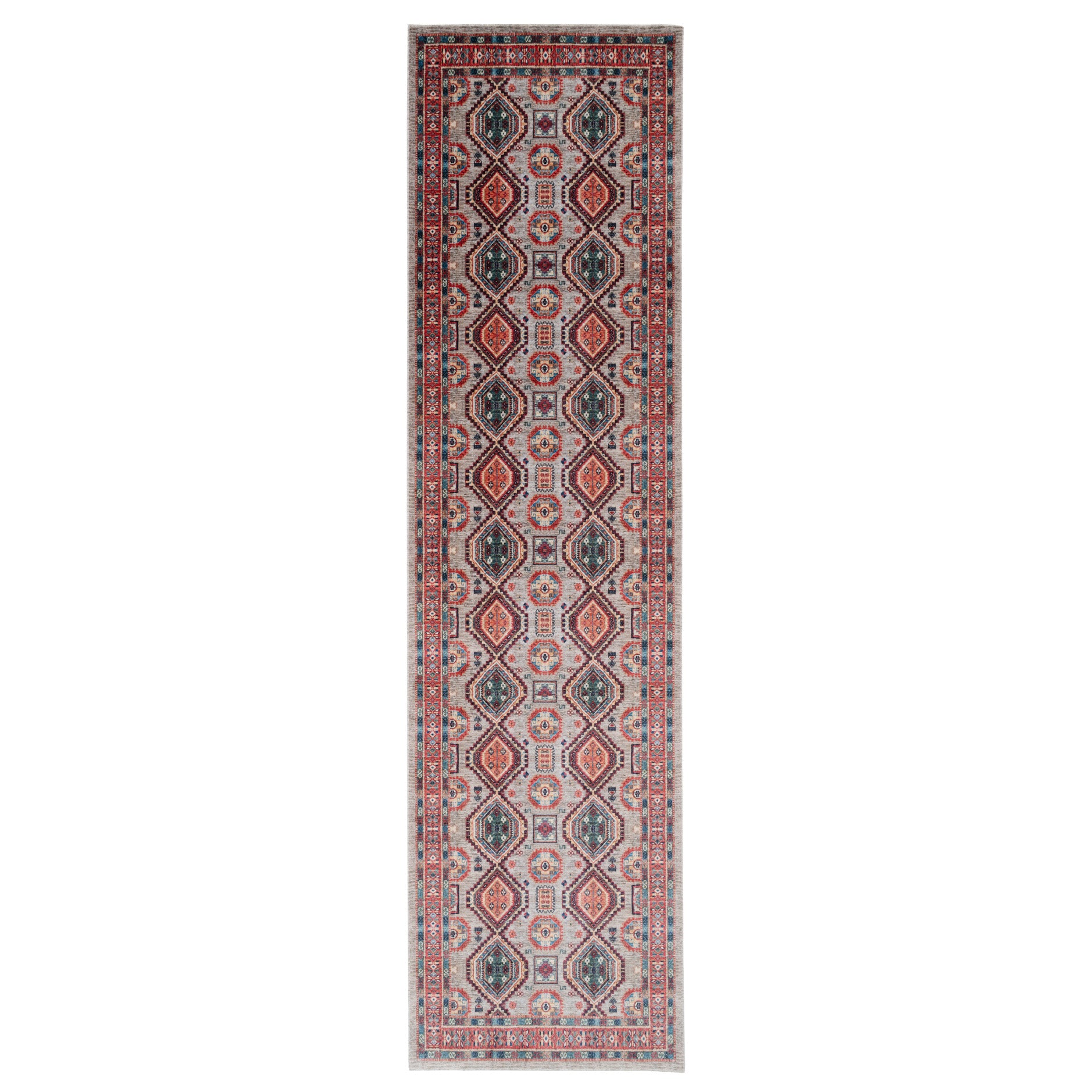 Washable Multicolour Persian Style Runner - Rani