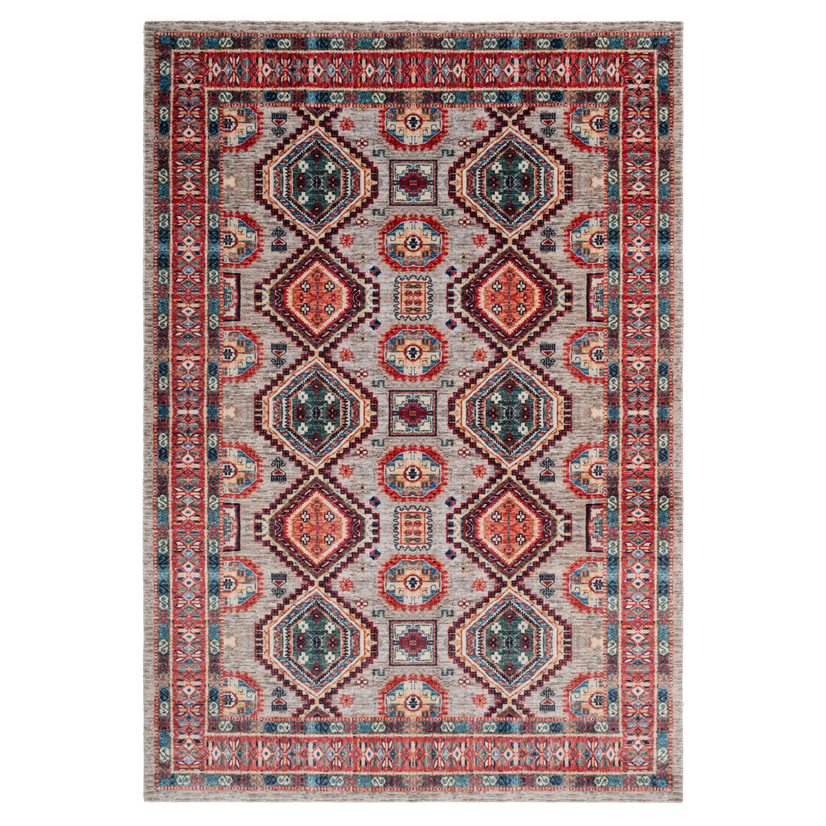 Rani Rug Washable Multicolour Persian Style Rug - Rani | Living Room Rugs ...