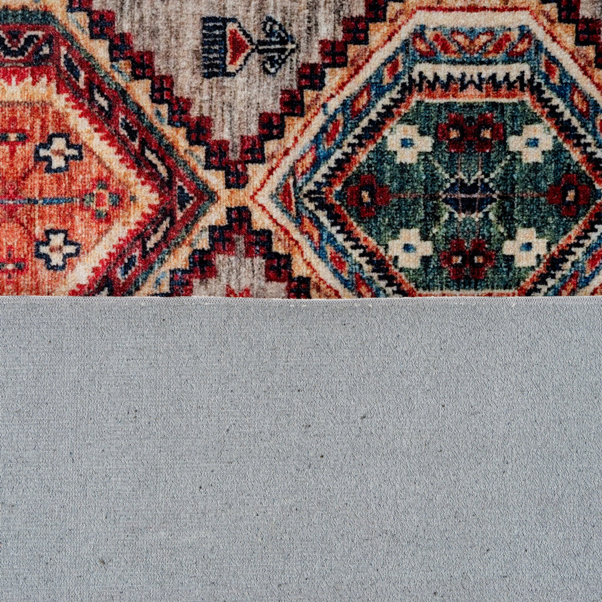 Washable Multicolour Persian Style Runner Rug - Rani