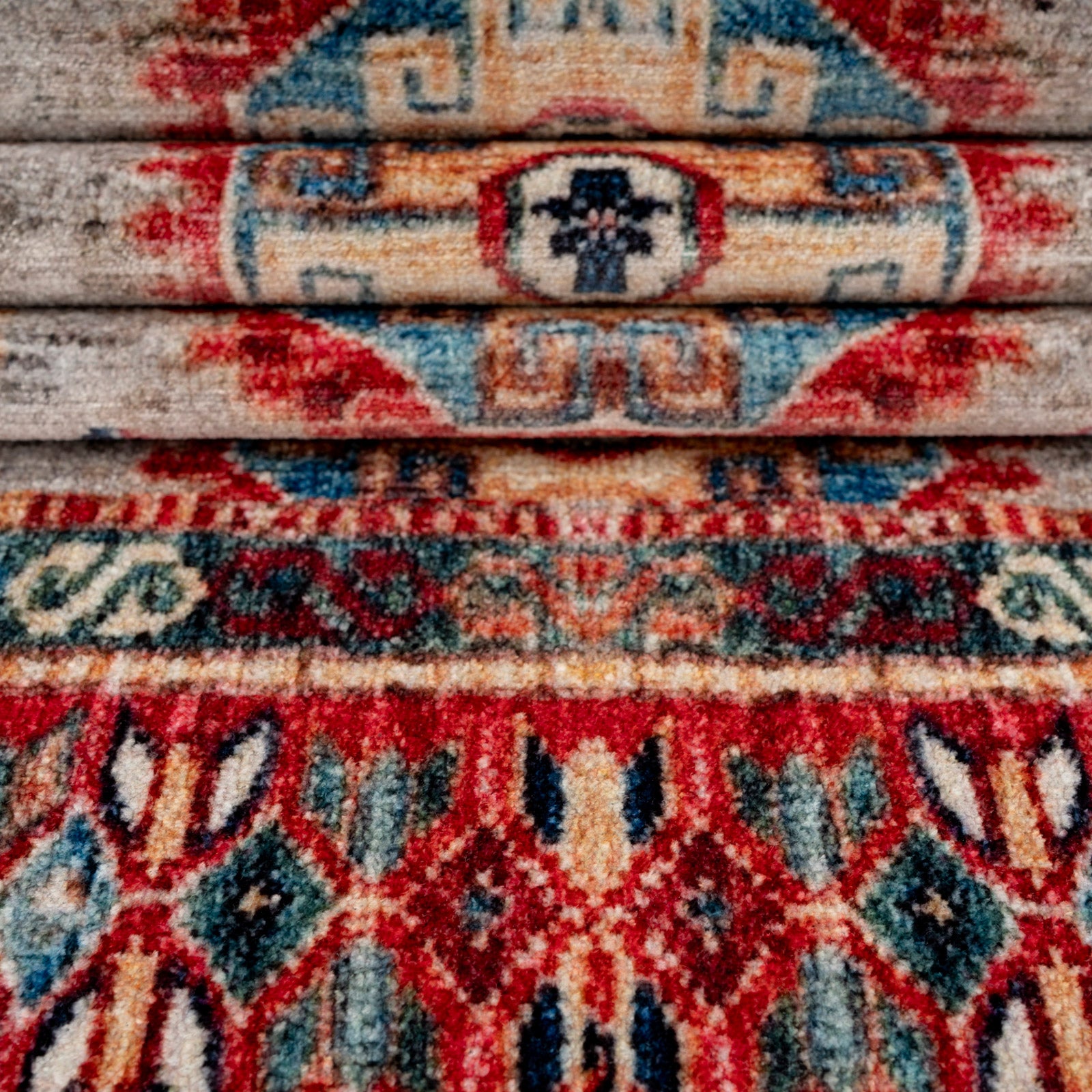 Washable Multicolour Persian Style Runner - Rani