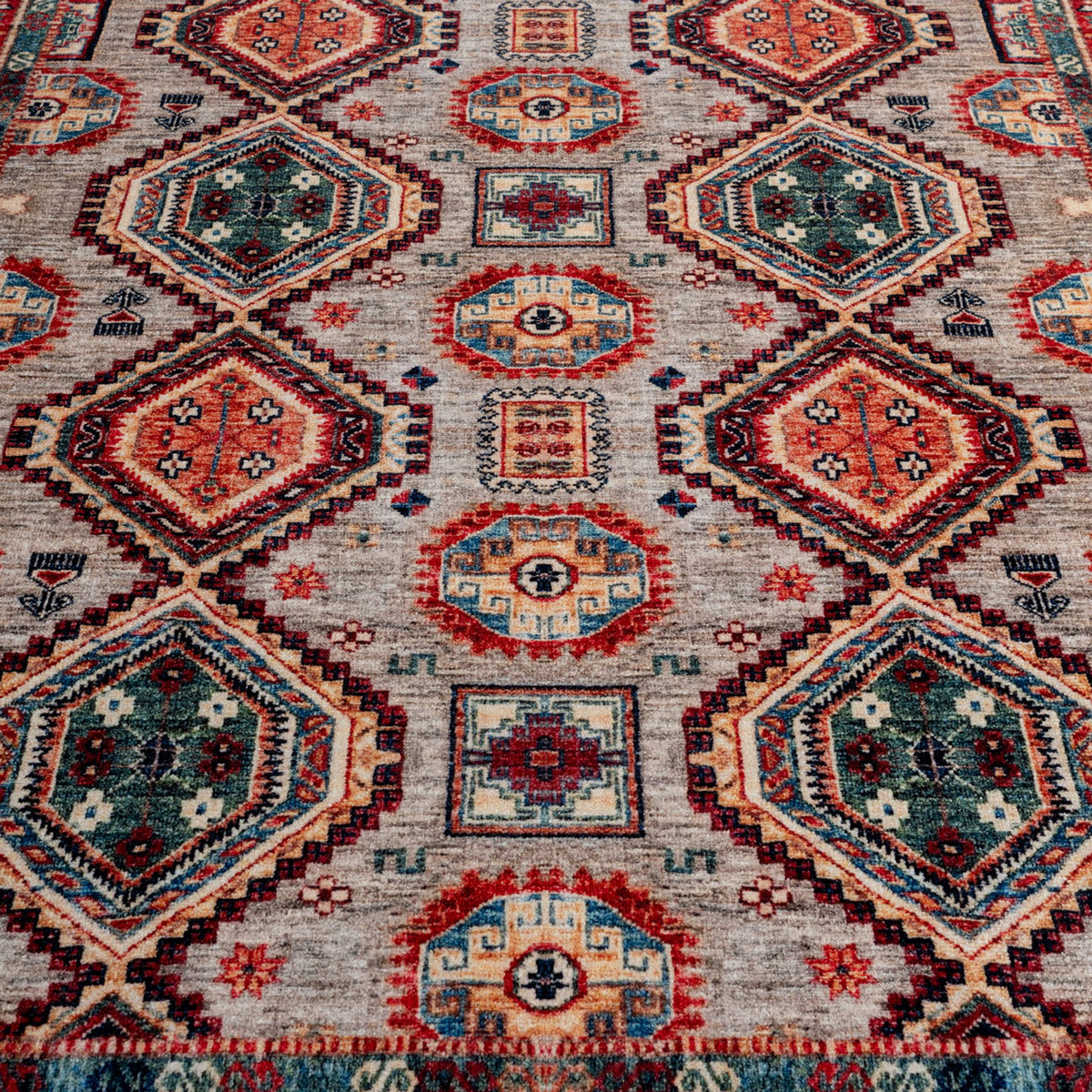 Washable Multicolour Persian Style Mat - Rani