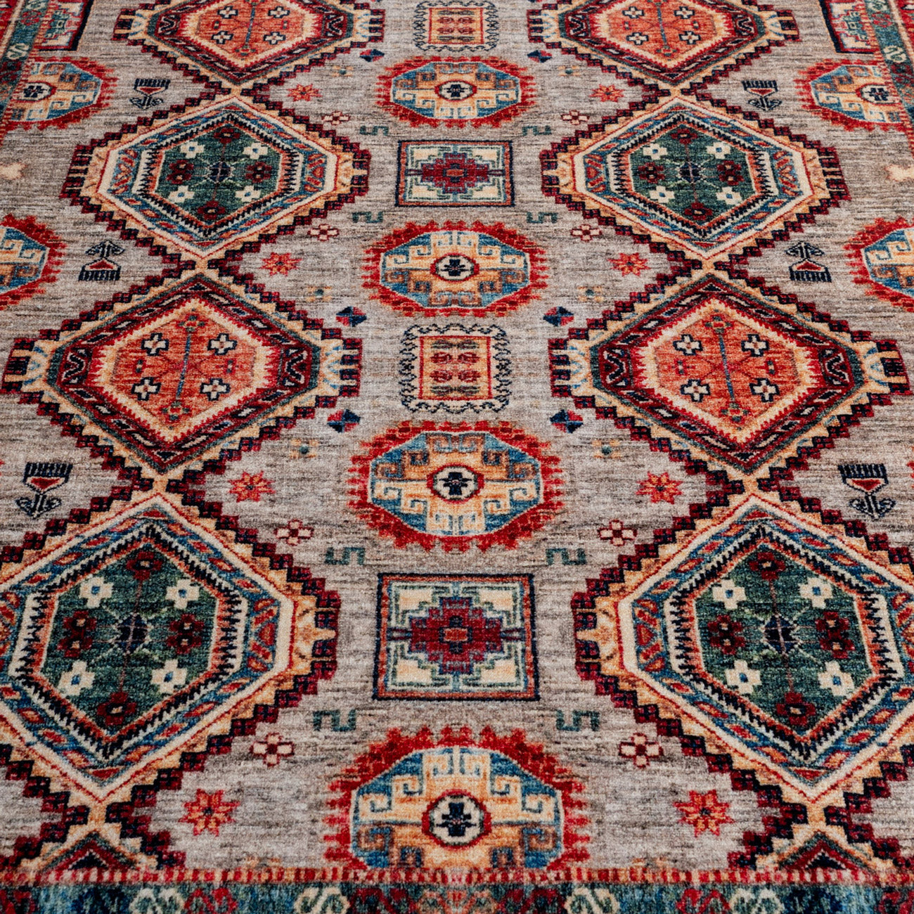 Washable Multicolour Persian Style Mat - Rani