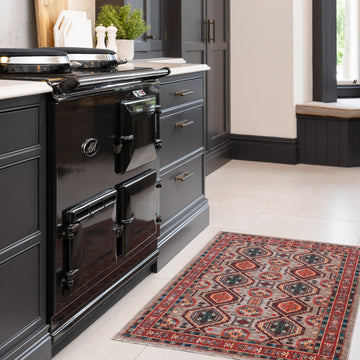 Washable Multicolour Persian Style Mat - Rani