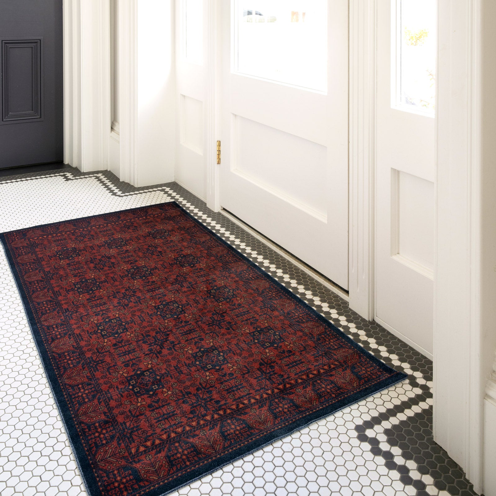 Washable Boho Persian Style Rug - Sana