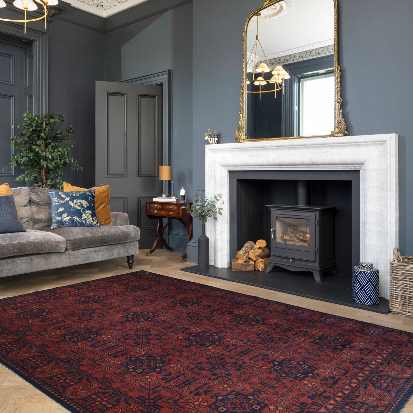 Washable Boho Persian Style Rug - Sana