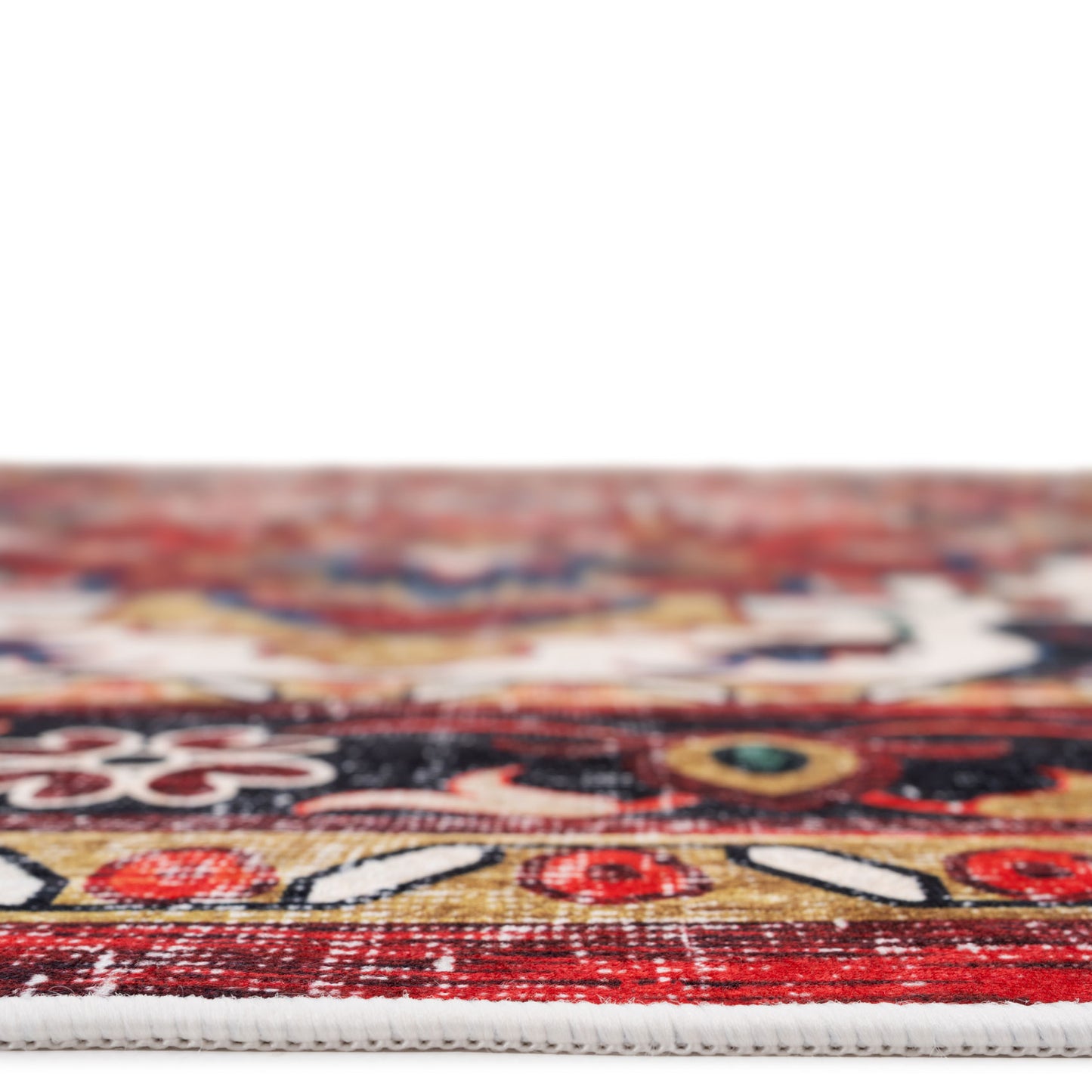 Washable Terracotta Kazak Runner Rug - Pippa