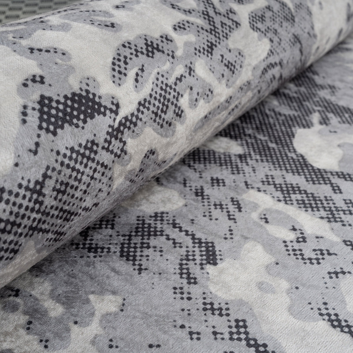 Washable Grey Tone Distressed Area Rug - Thea