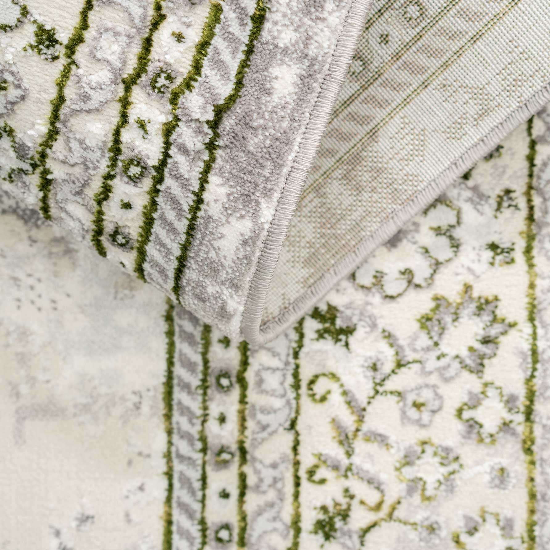 Modern Oriental Green Distressed Rugs