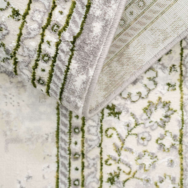 Modern Oriental Green Distressed Rugs