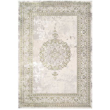 Modern Oriental Green Distressed Rugs