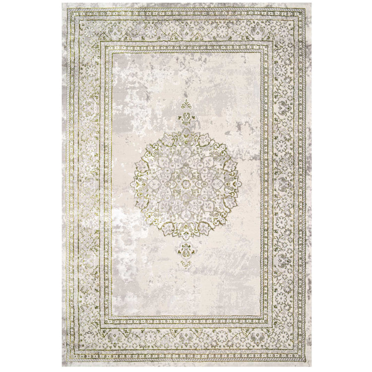 Modern Oriental Green Distressed Rugs