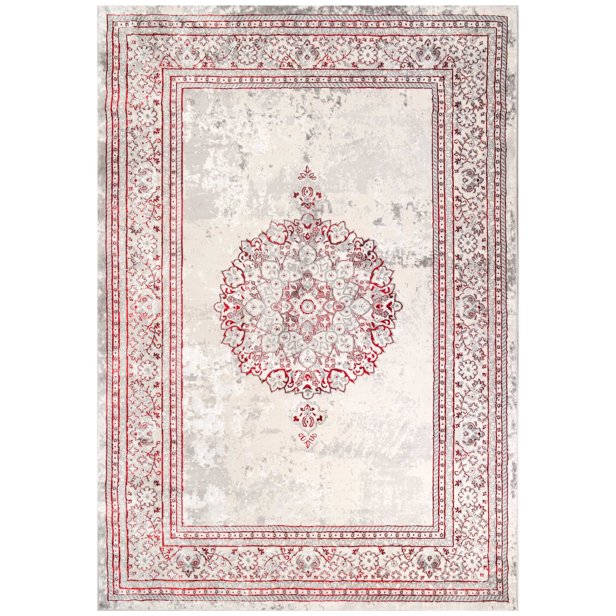 Modern Red Abstract Oriental Rugs - Victoria | Living Room Rugs ...