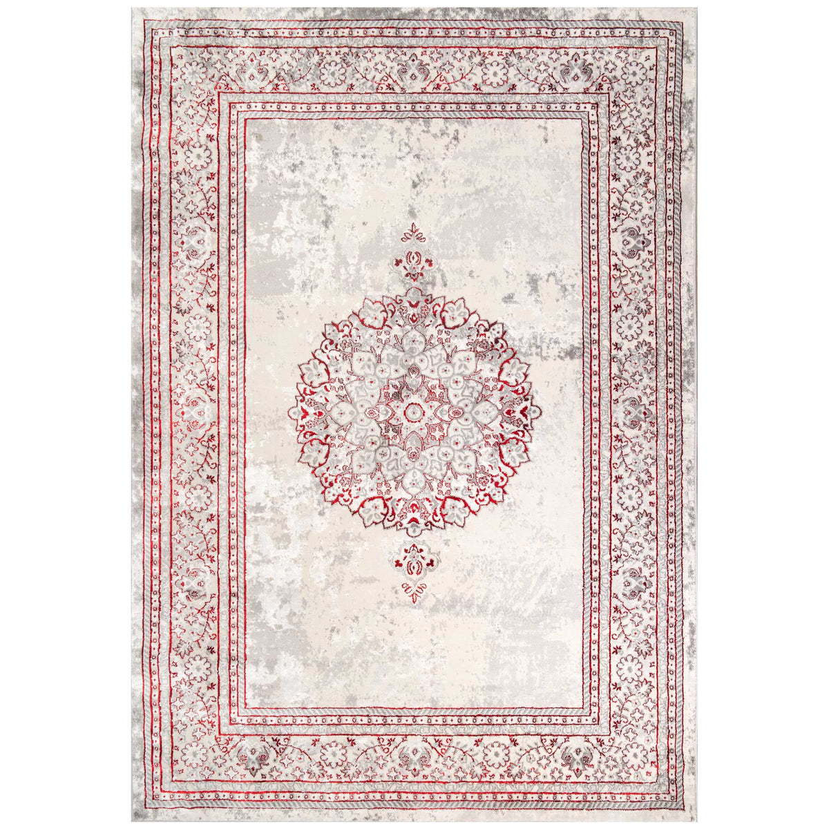 Modern Red Abstract Oriental Rugs