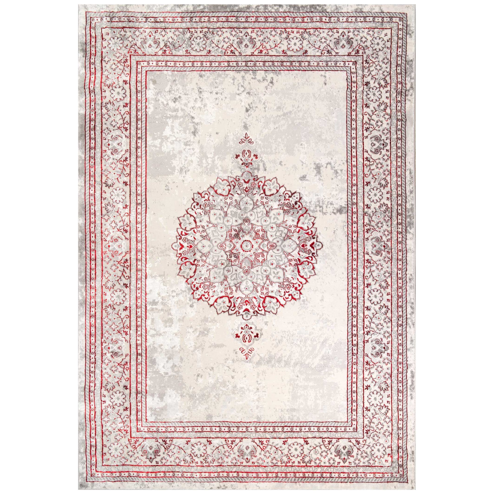 Modern Red Abstract Oriental Rugs