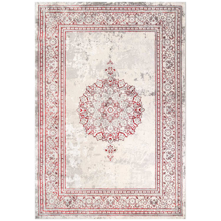 Modern Red Abstract Oriental Rugs