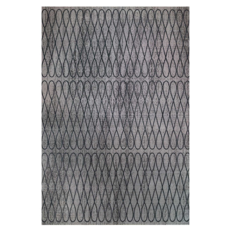 Luxury Modern Mottled Grey Rug