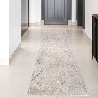 Modern Silver Abstract Living Room Rug